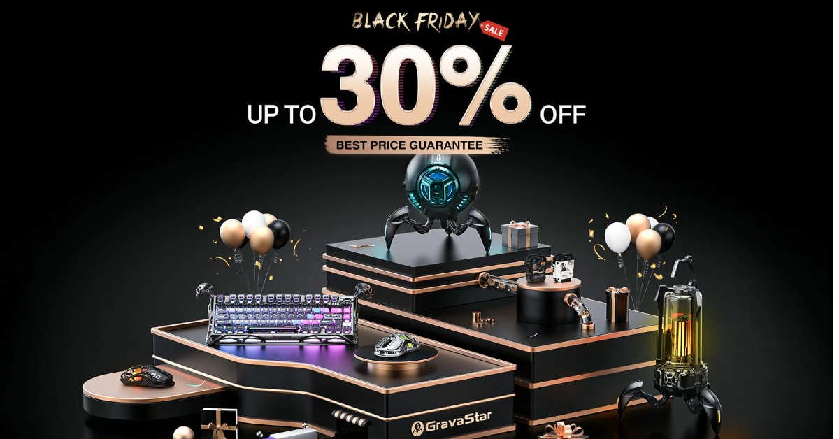Black Friday at GravaStar: Best Price Guarantee on One-of-a-Kind Gaming Gear 