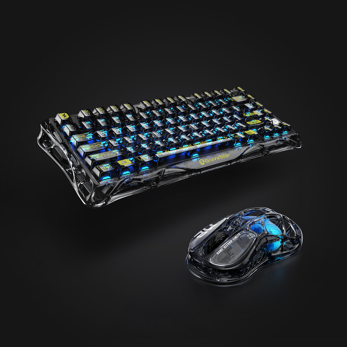 GravaStar Core Flex Gaming Set - Transparent Black GravaStar Core Flex Gaming Set - Transparent Black