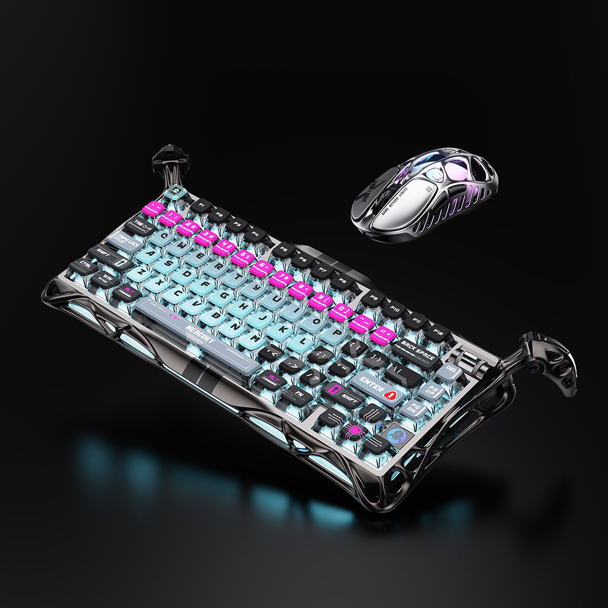 GravaStar HE 8000Hz Ultra-Fast Hall Effect Gaming Set - Cyberpunk