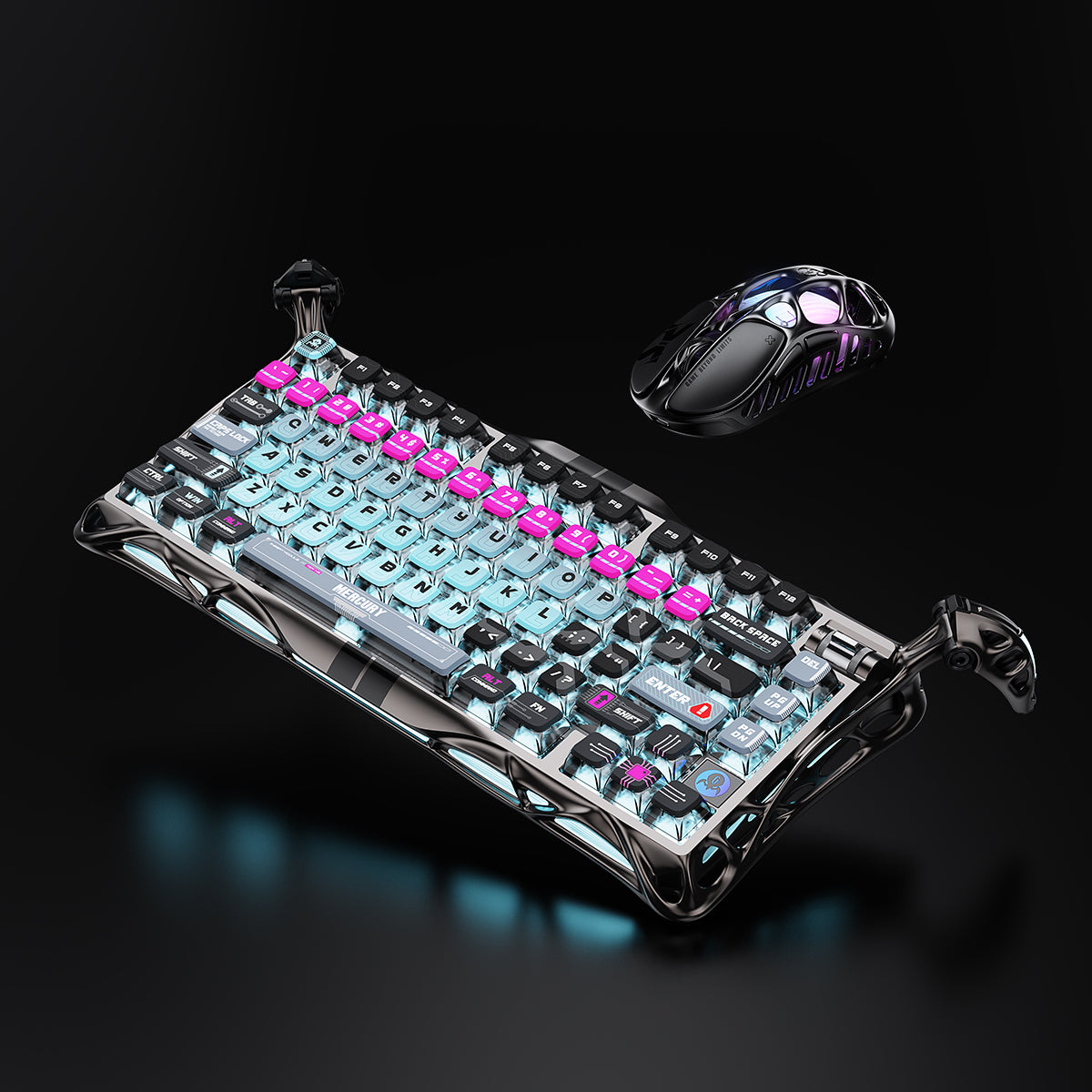 GravaStar HE 8000Hz Ultra-Fast Hall Effect Gaming Set - Cyberpunk