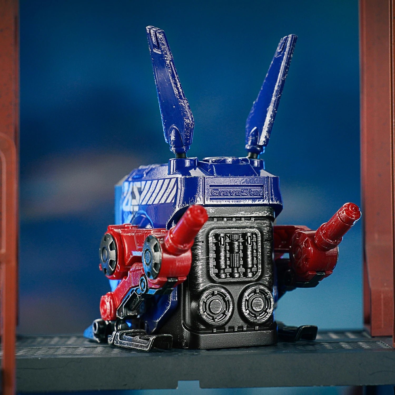 Alpha65 GaN 65W Wall Charger - War Damaged Blaze Blue