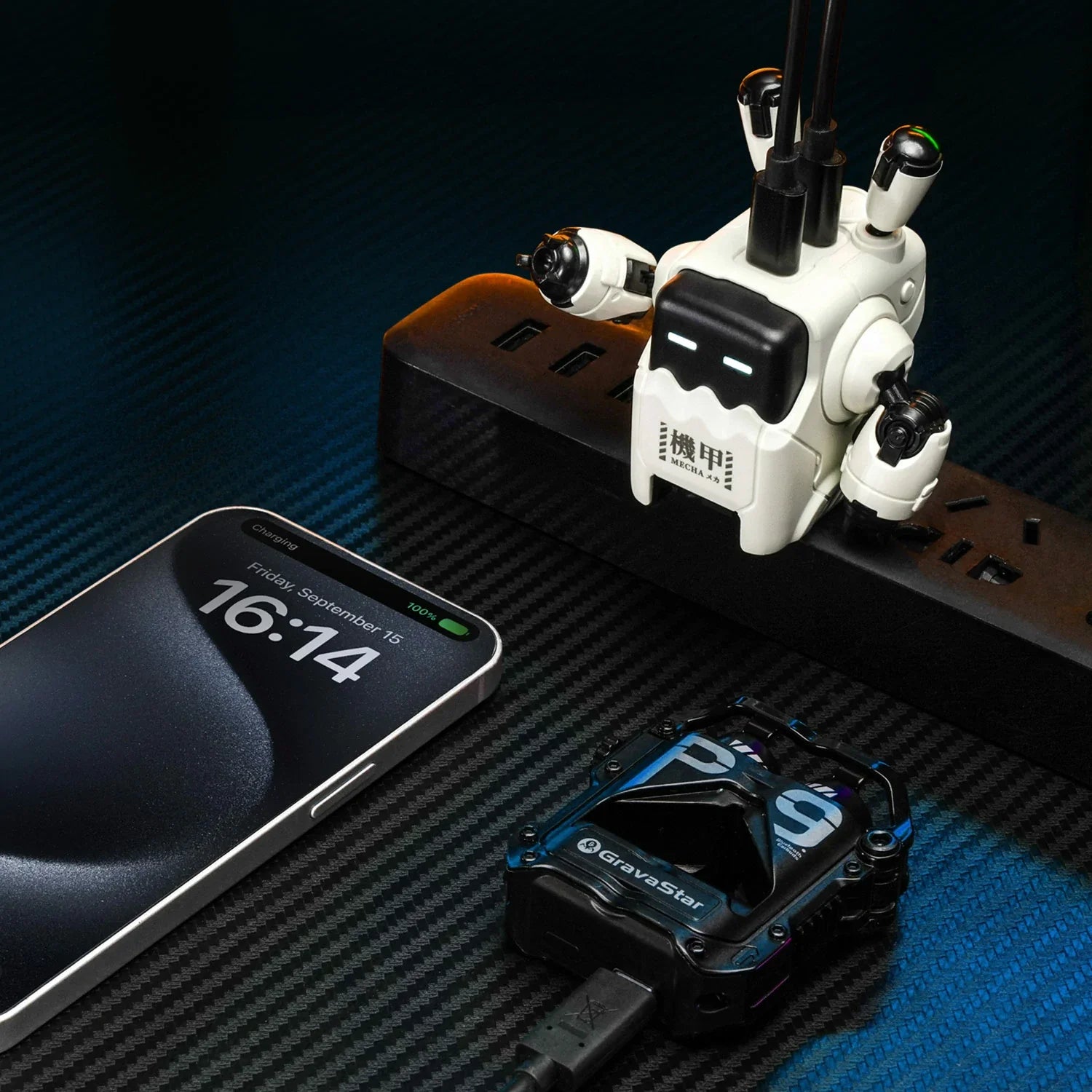 35w gan fast robot charger gravastar delta35 typec white