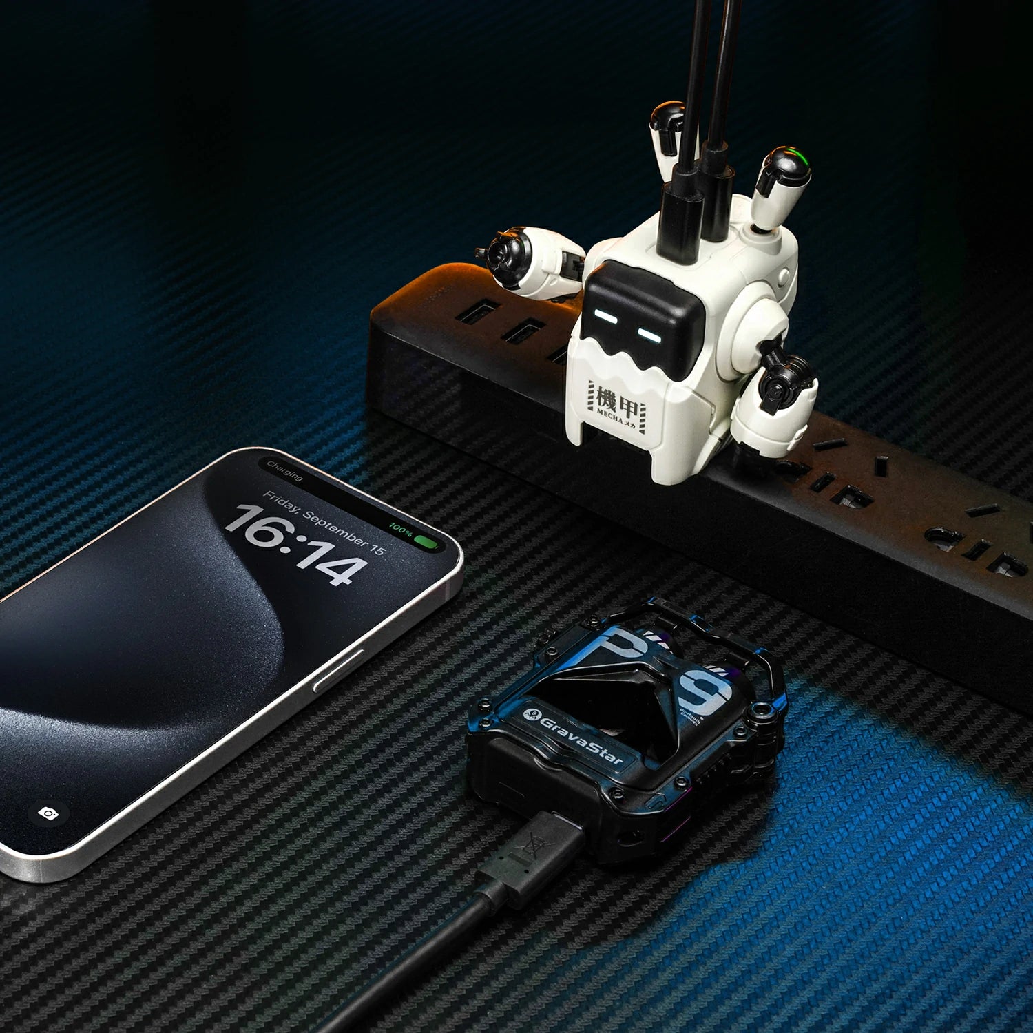 35w gan fast robot charger gravastar delta35 typec white