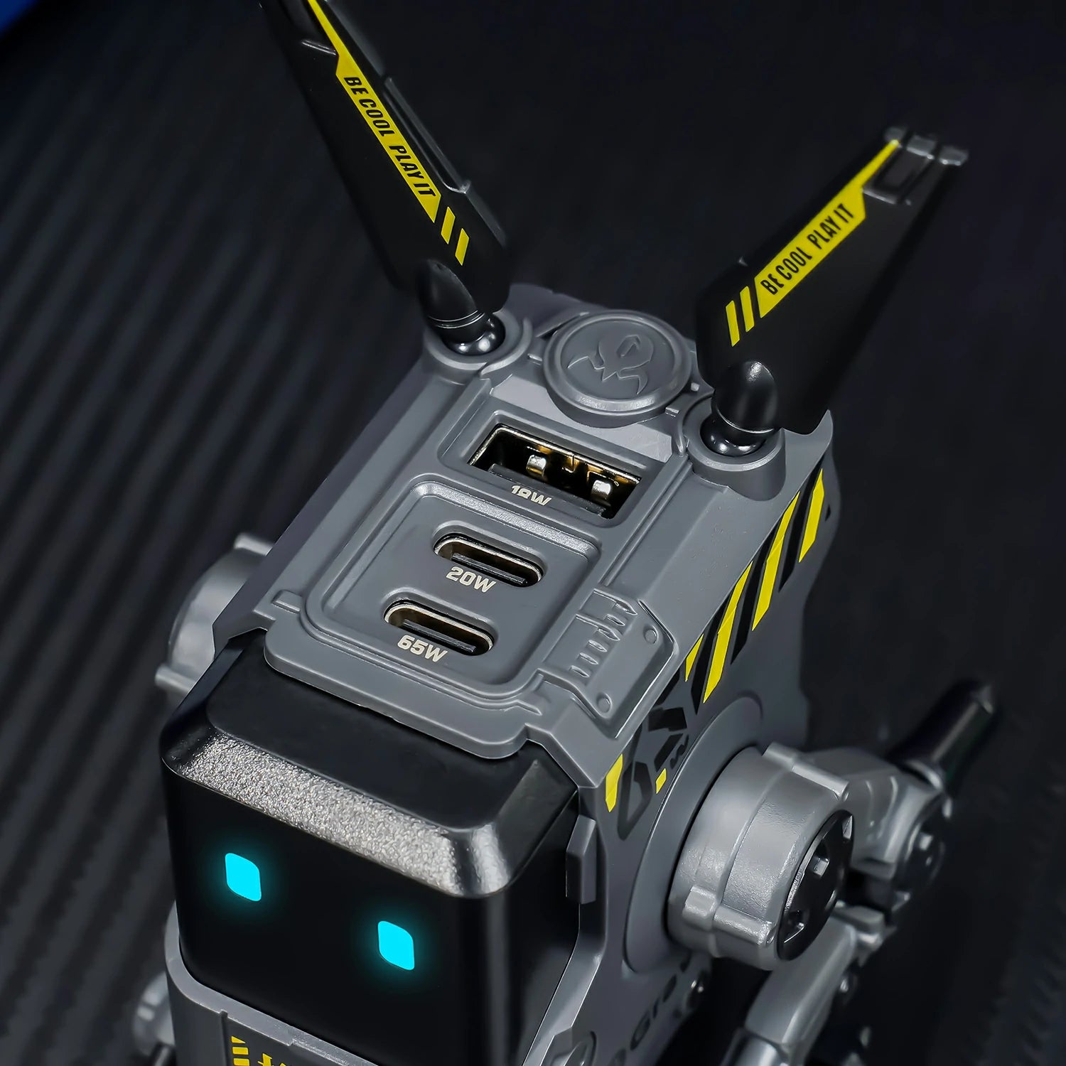 65w gan fast robot charger gravastar alpha65 black