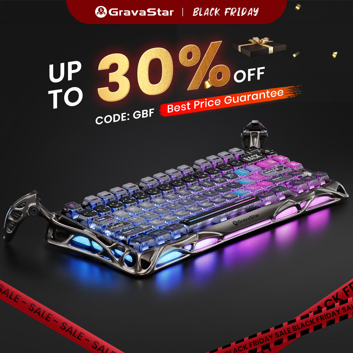 Mercury K1 Pro Gaming Keyboard - Cyberpunk Edition | 75% Mechanical