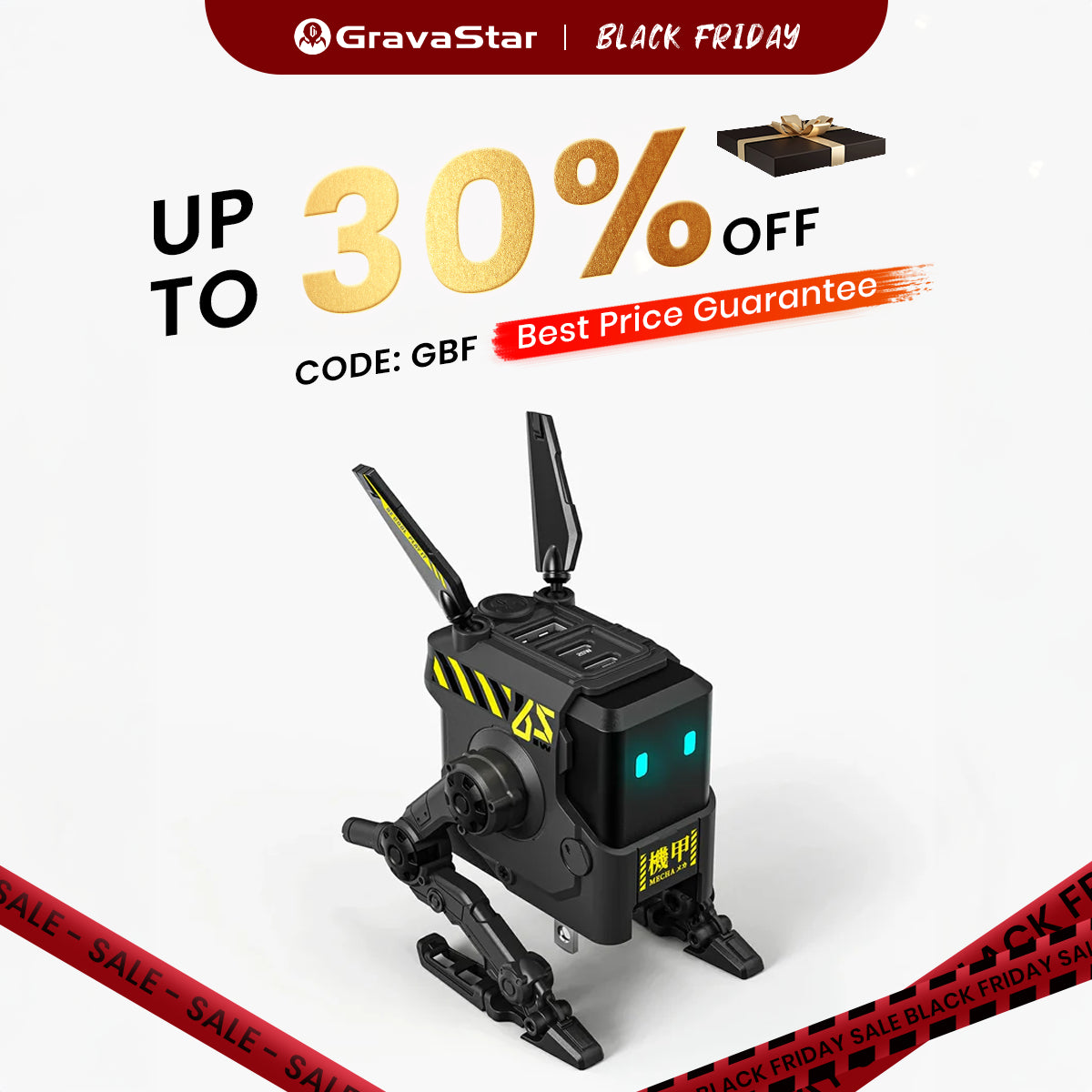 Alpha65 GaN 65W Wall Charger - Charcoal Gray