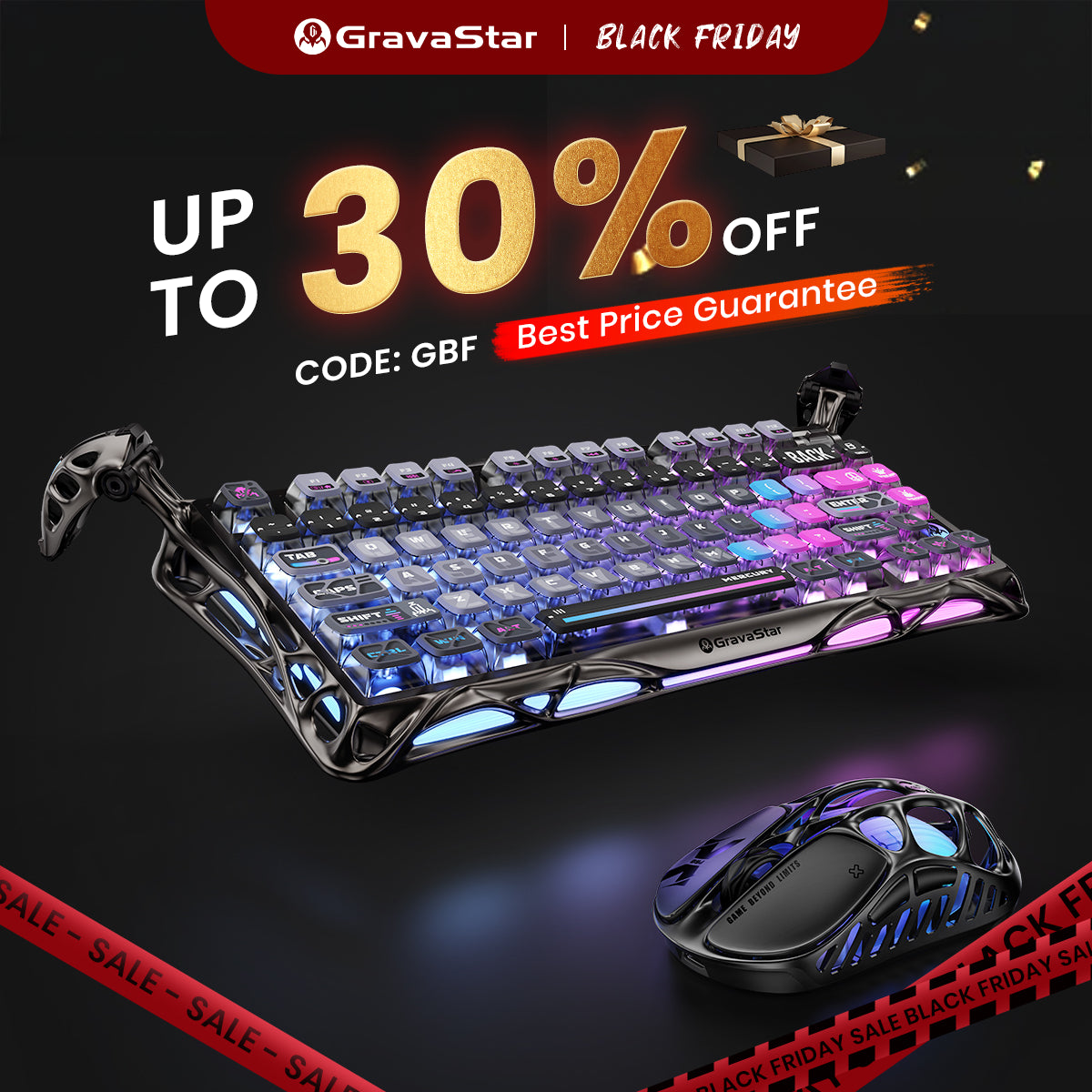 GravaStar Ultimate Gaming Set - Cyberpunk | Premium Keyboard