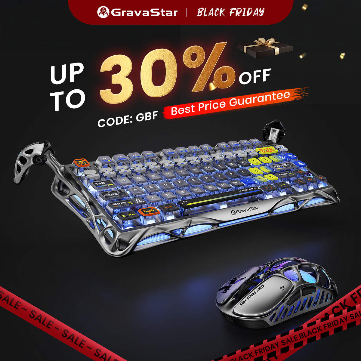 GravaStar Ultimate Gaming Set - Interstellar Silver | Premium