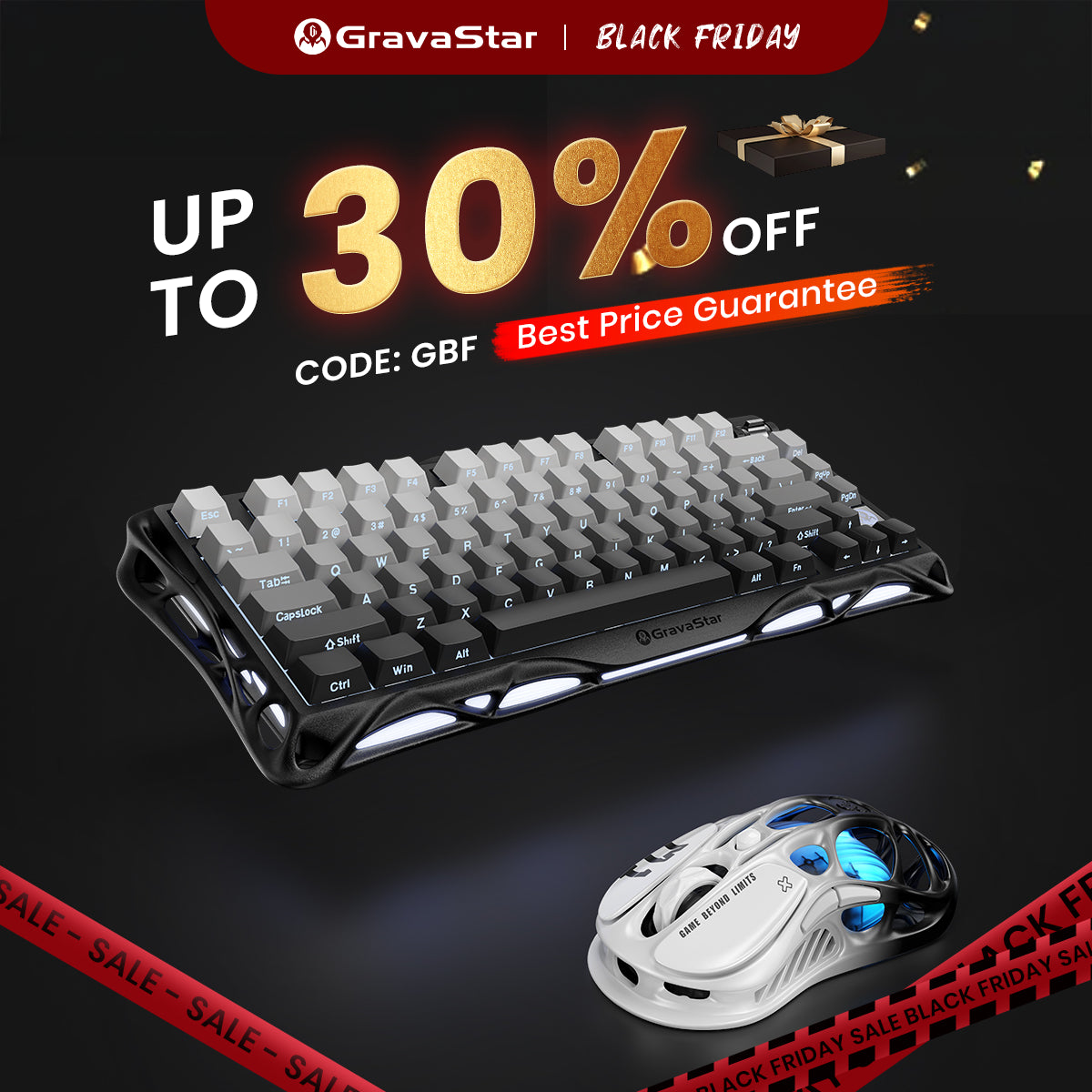 GravaStar Pro Gaming Set - Gradient Black