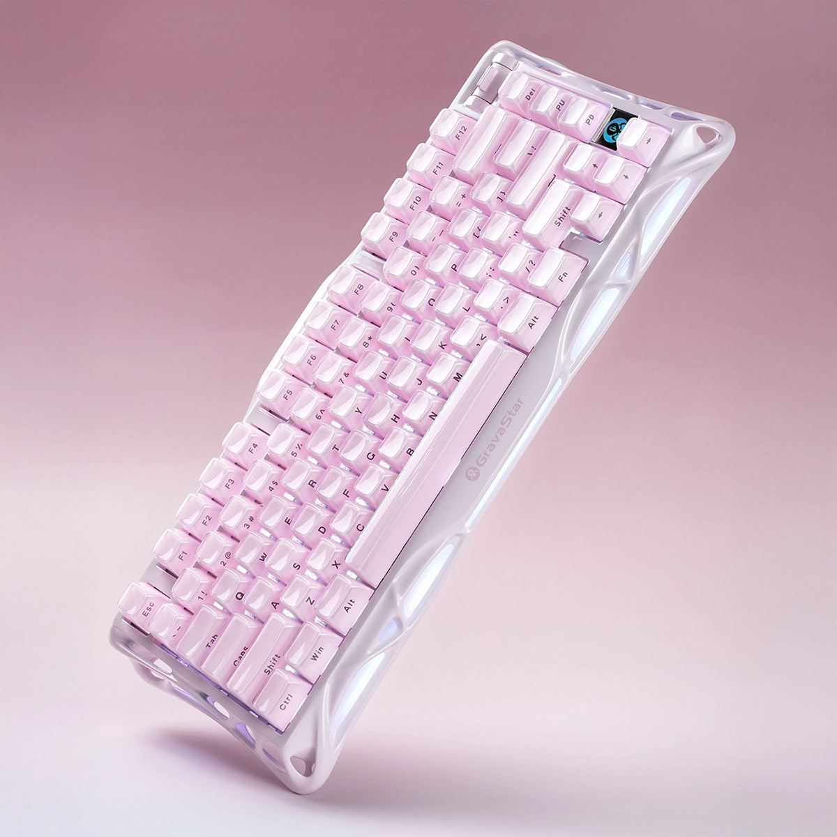 Mercury K1 Gaming Keyboard - Sakura Pink | 75% Mechanical Keyboard