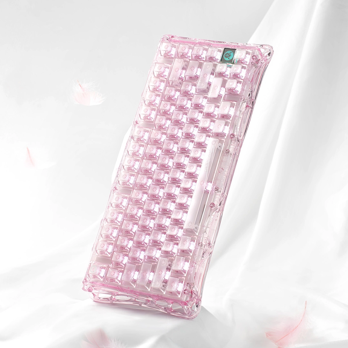 Mercury K1 Lite Crystal Rose — 75% Mechanical Keyboard | GravaStar