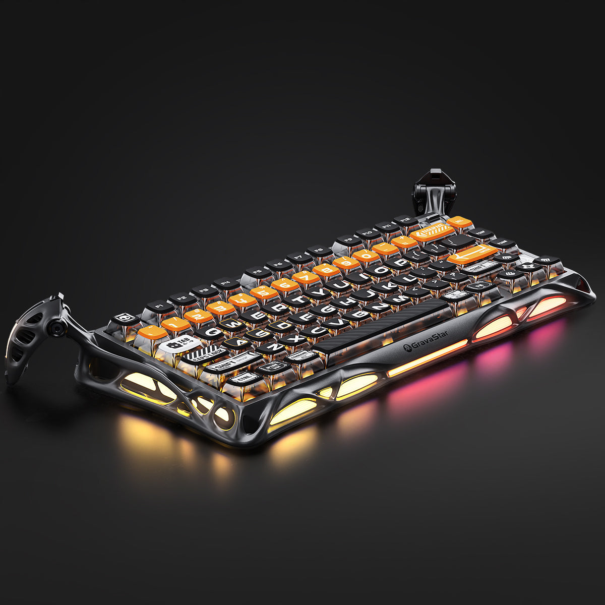 Ignite Your Gaming Performance with CyberFlare
Unleash the power of digital fire with the Mercury K1 Pro Gaming Keyboard - CyberFlare Edition. This isn't just a keyboard – it's your blazing weapon of choice, engineered for gamers who demand premium performance wrapped in electrifying cyber-flame aesthetics.