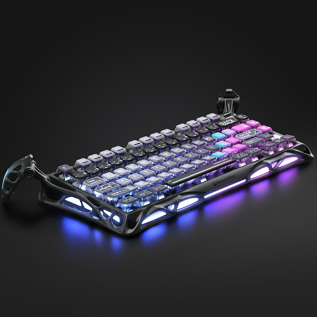 Explore the Infinite Galaxy of Gaming
Journey through the cosmos with the Mercury K1 Pro Gaming Keyboard - Galaxy Black (US Only). This isn't just a keyboard – it's your starship command console, engineered for American gamers who demand premium performance wrapped in stunning galactic aesthetics.