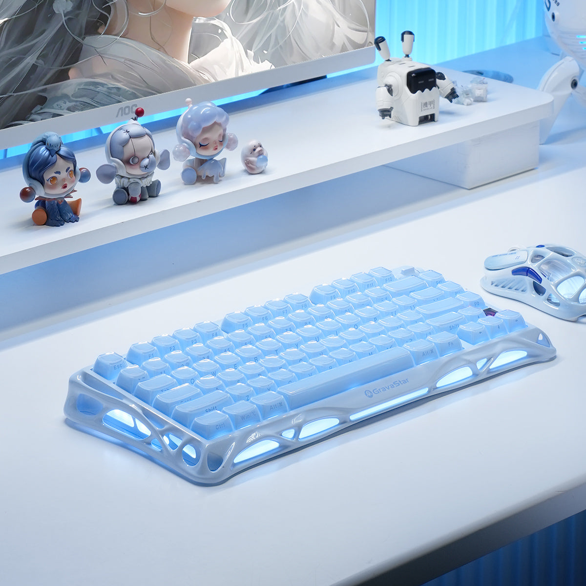 GravaStar Pro Gaming Set - Ice Blue