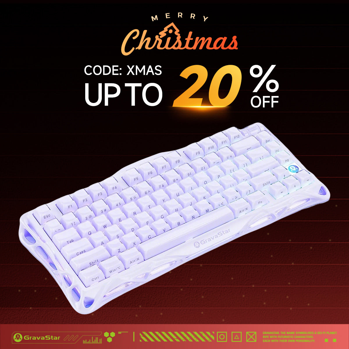 Mercury V75 HE Gaming Keyboard - Hall Effect Switches | 75% Mechanical