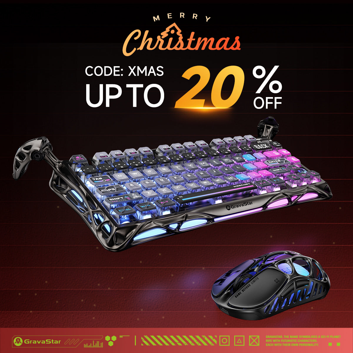 ★ほぼ新品★グラバスター ゲーミングキーボード＆マウスセット‼︎ Amazon | GravaStar Mercury K1 Pro ゲーミングキーボード 無線