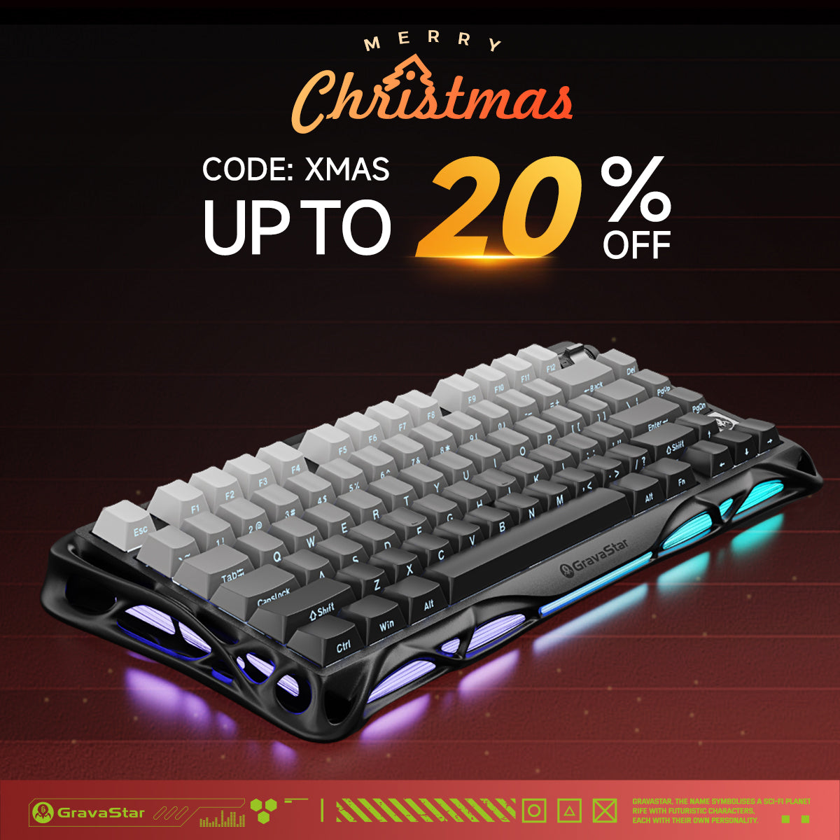 Mercury K1 - Gradient Black