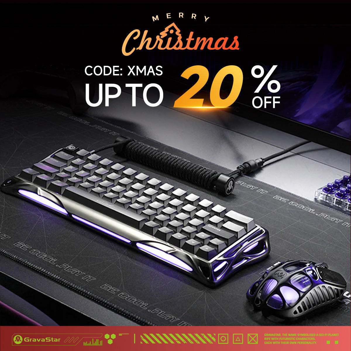 GravaStar V60 Pro & X Pro Gaming Set