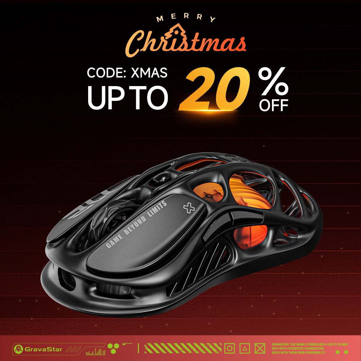 Mercury M2 Gaming Mouse - Stealth Black | Wireless Gaming Mouse