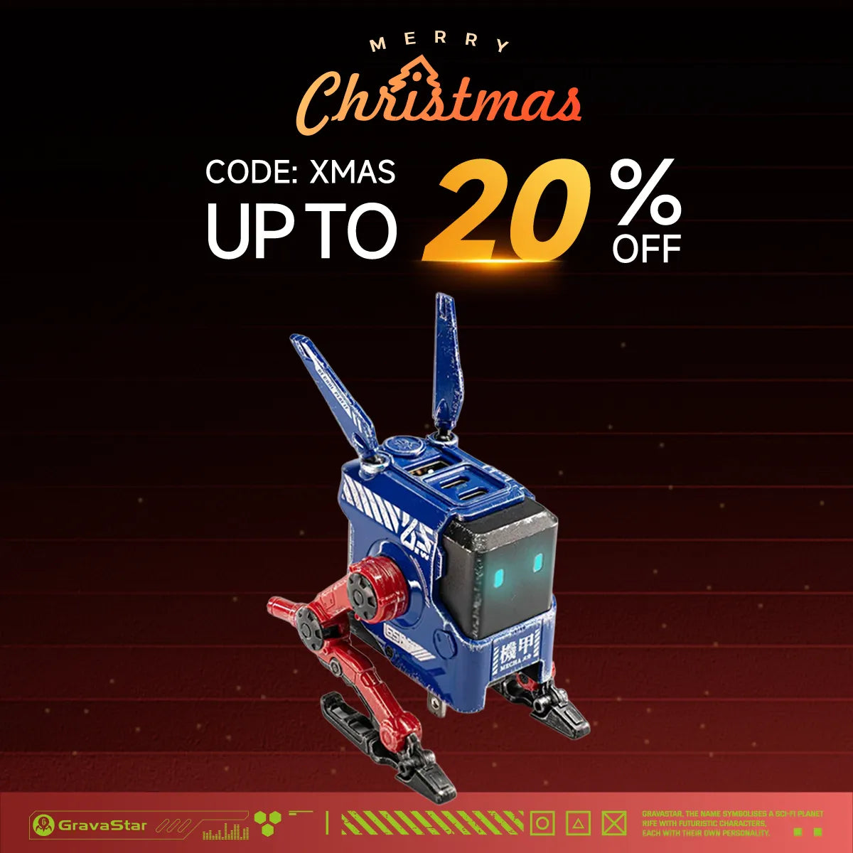 Alpha65 GaN 65W Wall Charger - War Damaged Blaze Blue