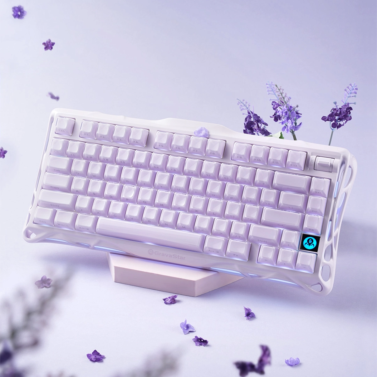 GravaStar Mercury K1　パープル　新品　グラバスター Mercury K1 Lavender Purple - 75% Mechanical Keyboard | Aluminum