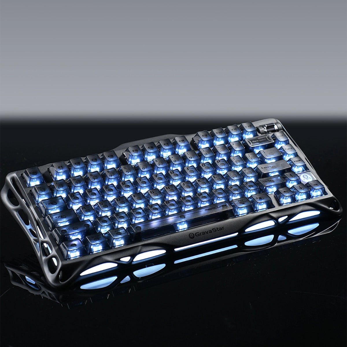 Mercury K1 Stealth Black - 75% Mechanical Keyboard | Aluminum Mercury K1 Stealth Black - 75% Mechanical Keyboard | Aluminum