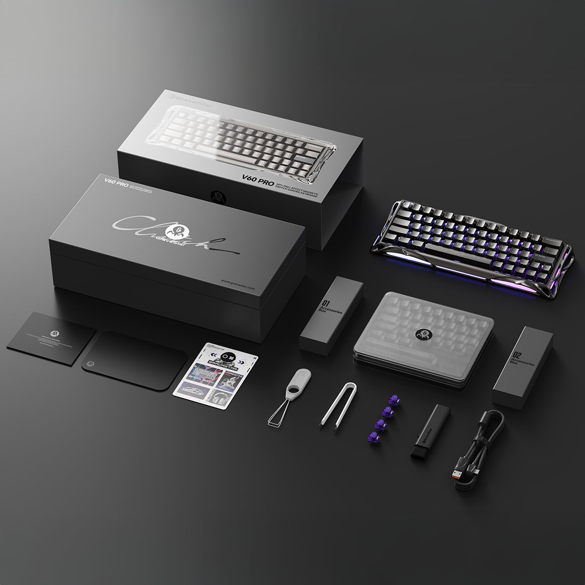 Mercury V60 Pro Deluxe Edition – Dual Keycap Gift Box Set (Pre-Order)