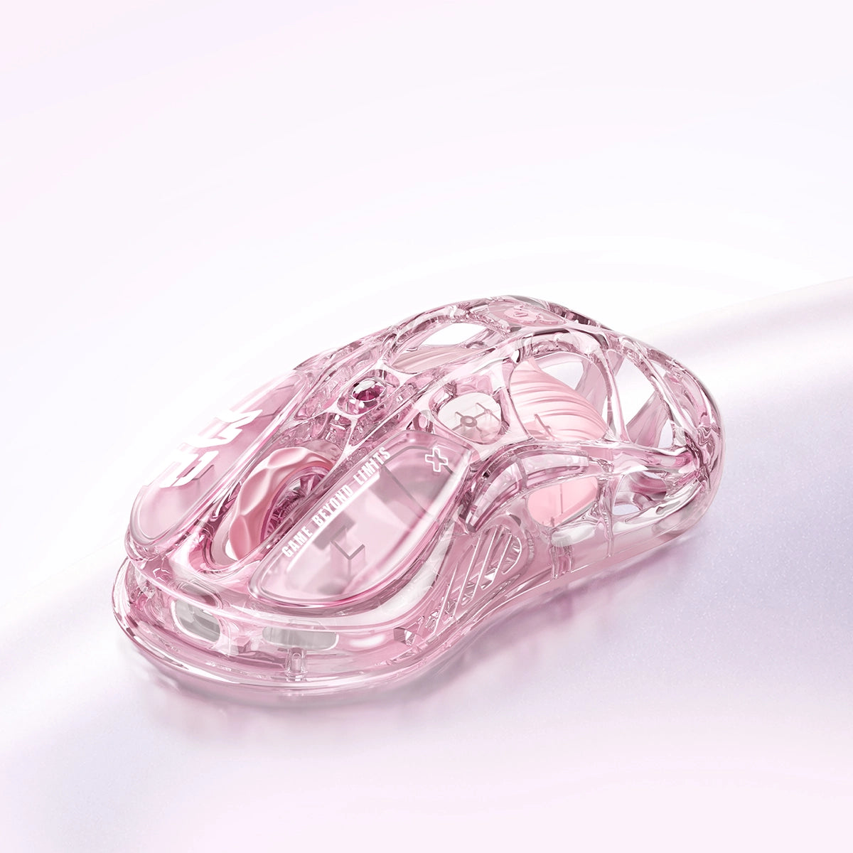 GravaStar M2 マウス 本体 ピンク Mercury M2 Crystal Rose Gaming Mouse | 26K DPI, PAW3395 | GravaStar