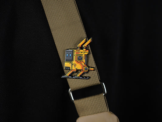 Alpha65 War-Damaged Yellow Souvenir Badge