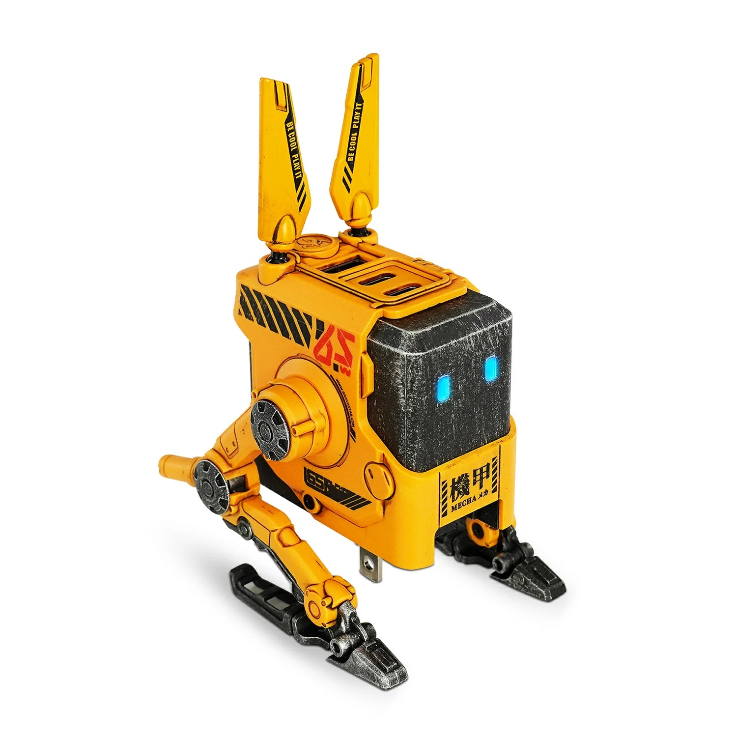 Cargador de pared Alpha65 GaN de 65 W - Amarillo dañado por la guerra