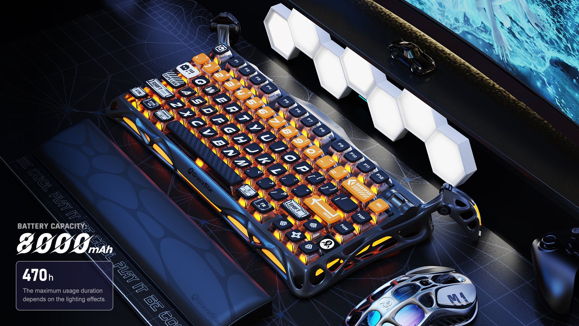 75 wireless mechanical keyboard for pc gaming RGB keebs gravastar mercury k1 pro