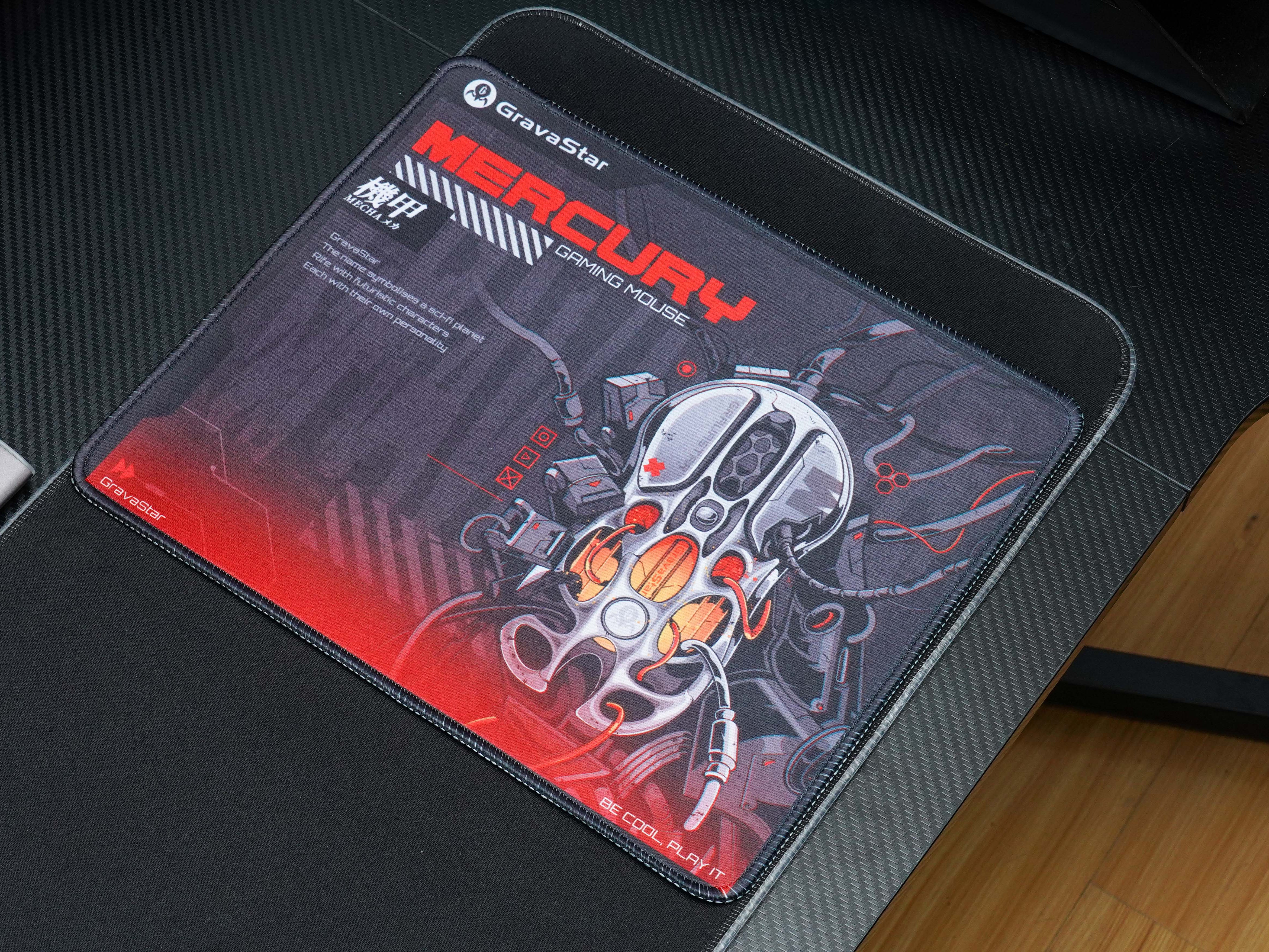 GravaStar Gaming-Mauspad – 80 X 39 Cm, Rutschfeste PU-Leder Unterlage