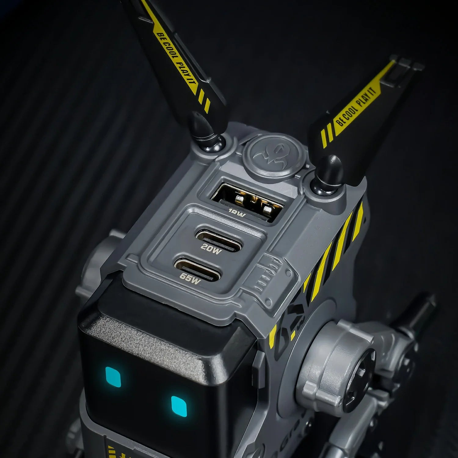 65w gan fast robot charger gravastar alpha65 black