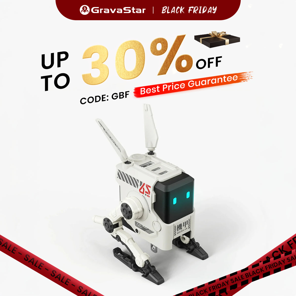 Alpha65 GaN 65W Wall Charger - Dawn White