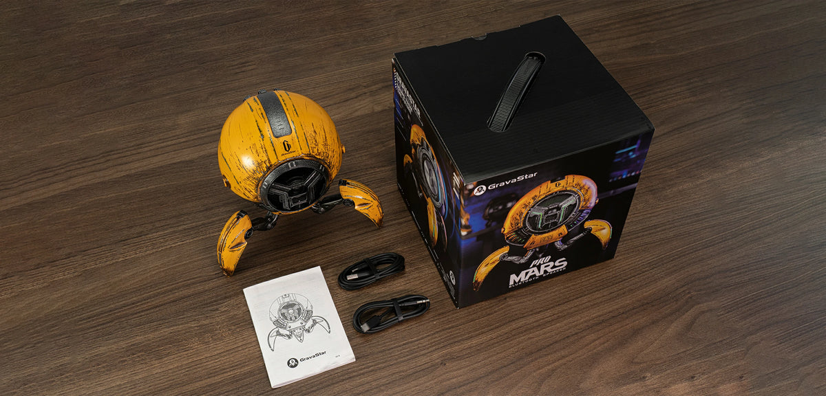 GravaStar Mars Pro 20-Watt Dual Driver Dual-Mode Wireless Stereo Speaker, Battle-Worn Yellow (Special Edition) 7 MarsPro 993f9b63 82a1 47bf 98f6 c93229b31557