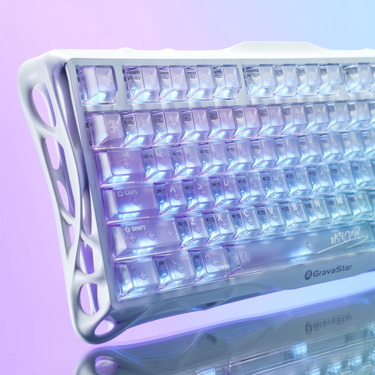 Mercury K1 Lite Gaming Keyboard - Crystal Aurora | 75% Mechanical