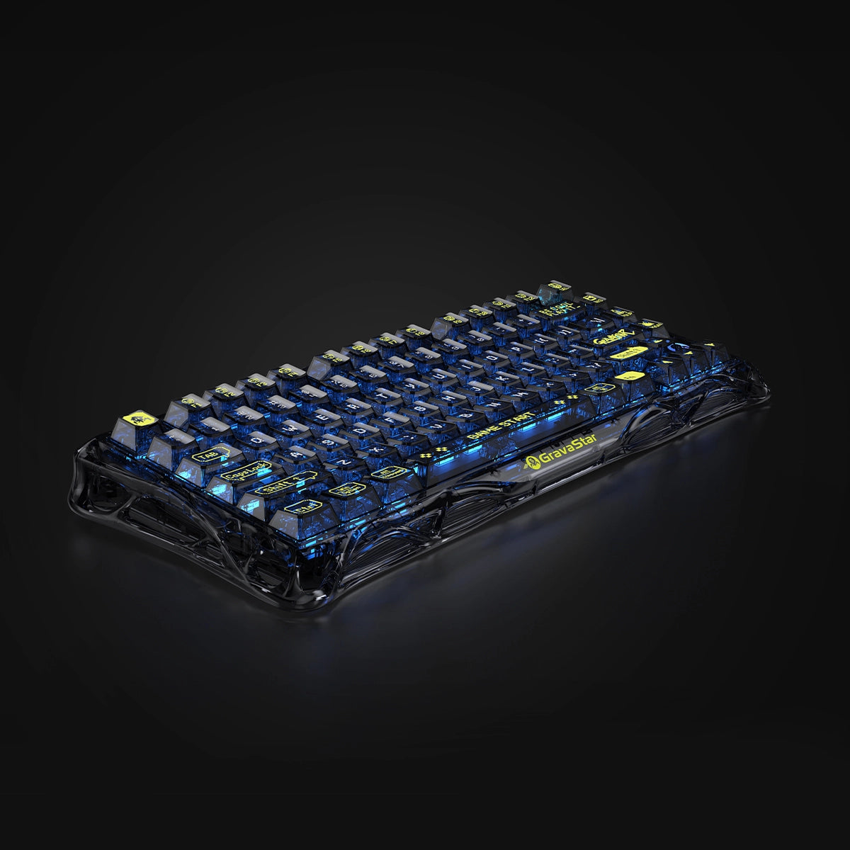 Mercury K1 Lite Gaming Keyboard - Transparent Black | 75% Mechanical