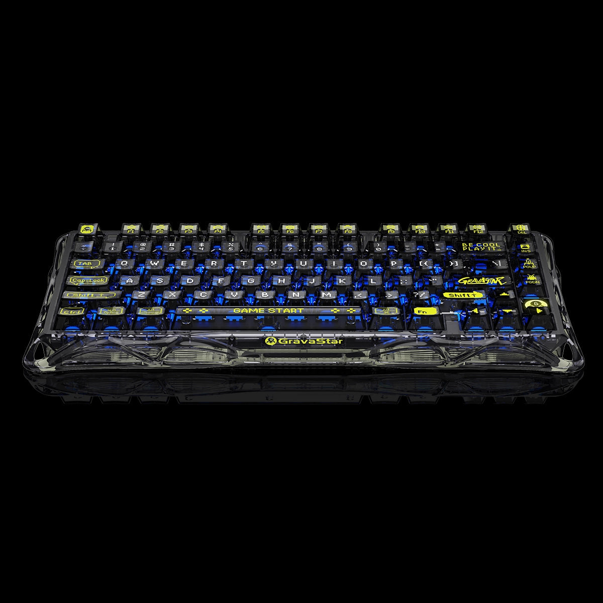 Mercury K1 Lite Gaming Keyboard - Transparent Black | 75% Mechanical Mercury K1 Lite Gaming Keyboard - Transparent Black | 75% Mechanical