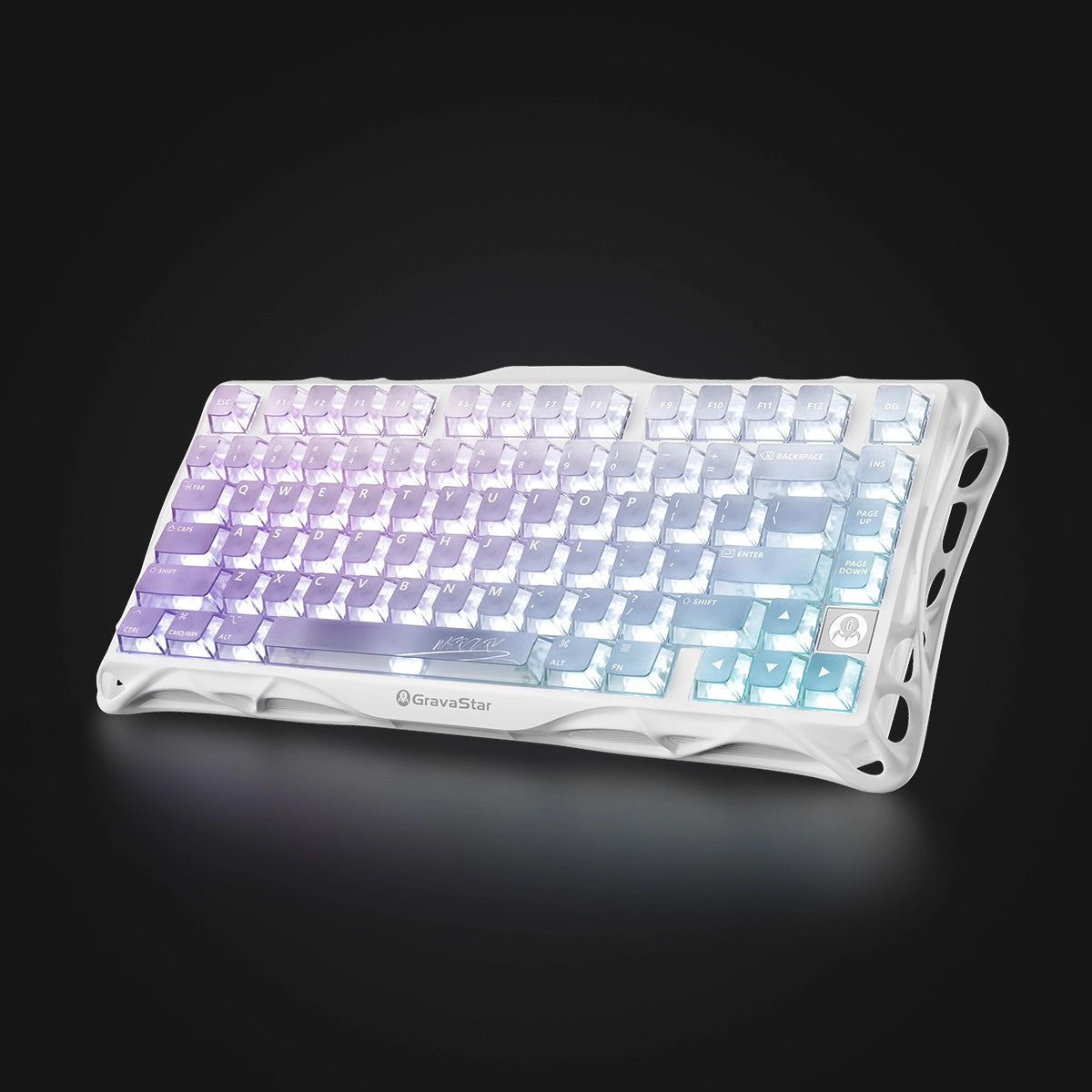 Mercury K1 Lite - クリスタルオーロラ Mercury K1 Lite Gaming Keyboard - Crystal Aurora | 75% Mechanical