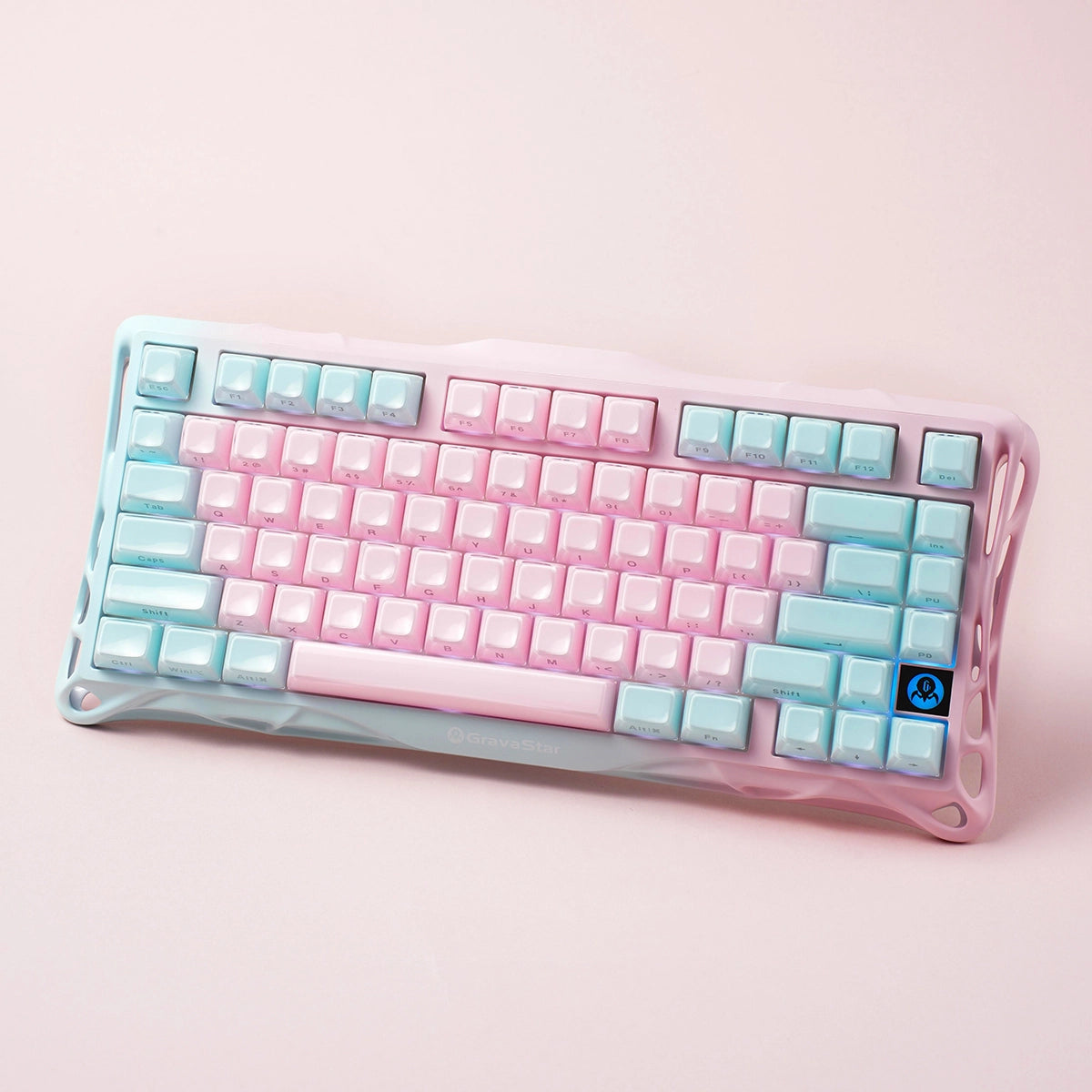 Mercury K1 Lite Lumen Rose - 75% Mechanical Keyboard | Kailh Pink
