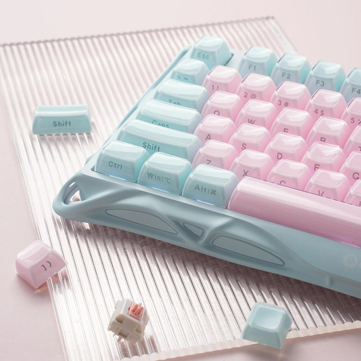 Mercury K1 Lite Lumen Rose - 75% Mechanical Keyboard | Kailh Pink