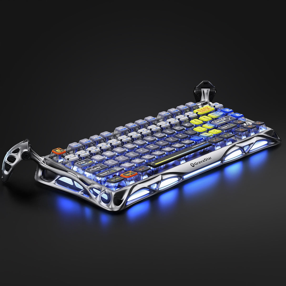 Reach for the Stars with Interstellar Performance

Embark on an interstellar gaming journey with the Mercury K1 Pro Gaming Keyboard - Interstellar Silver. This isn't just a keyboard – it's your spacecraft control panel, engineered for gamers who demand premium performance wrapped in stunning space-age aesthetics.