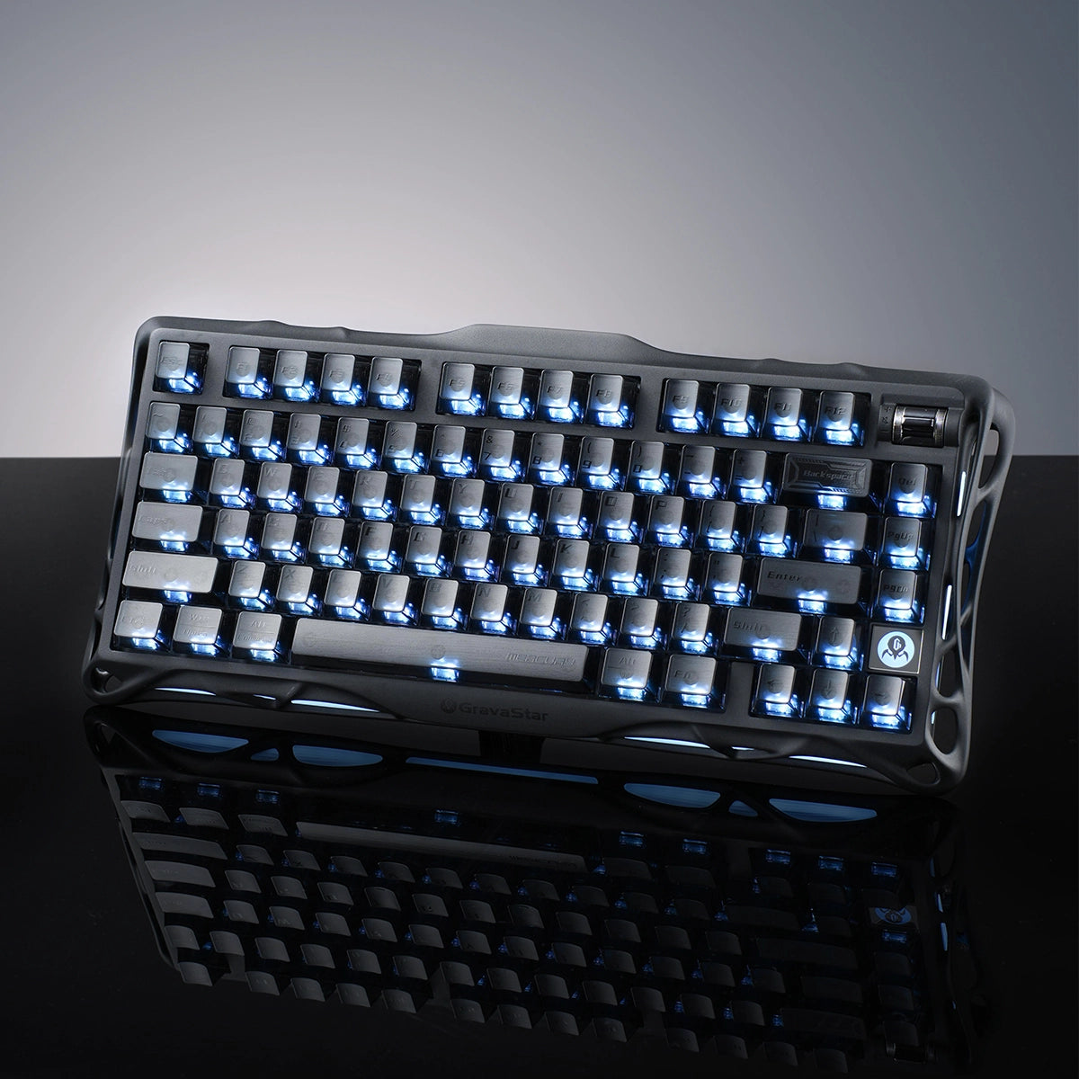 Mercury K1 Stealth Black - 75% Mechanical Keyboard | Aluminum Mercury K1 Stealth Black - 75% Mechanical Keyboard | Aluminum