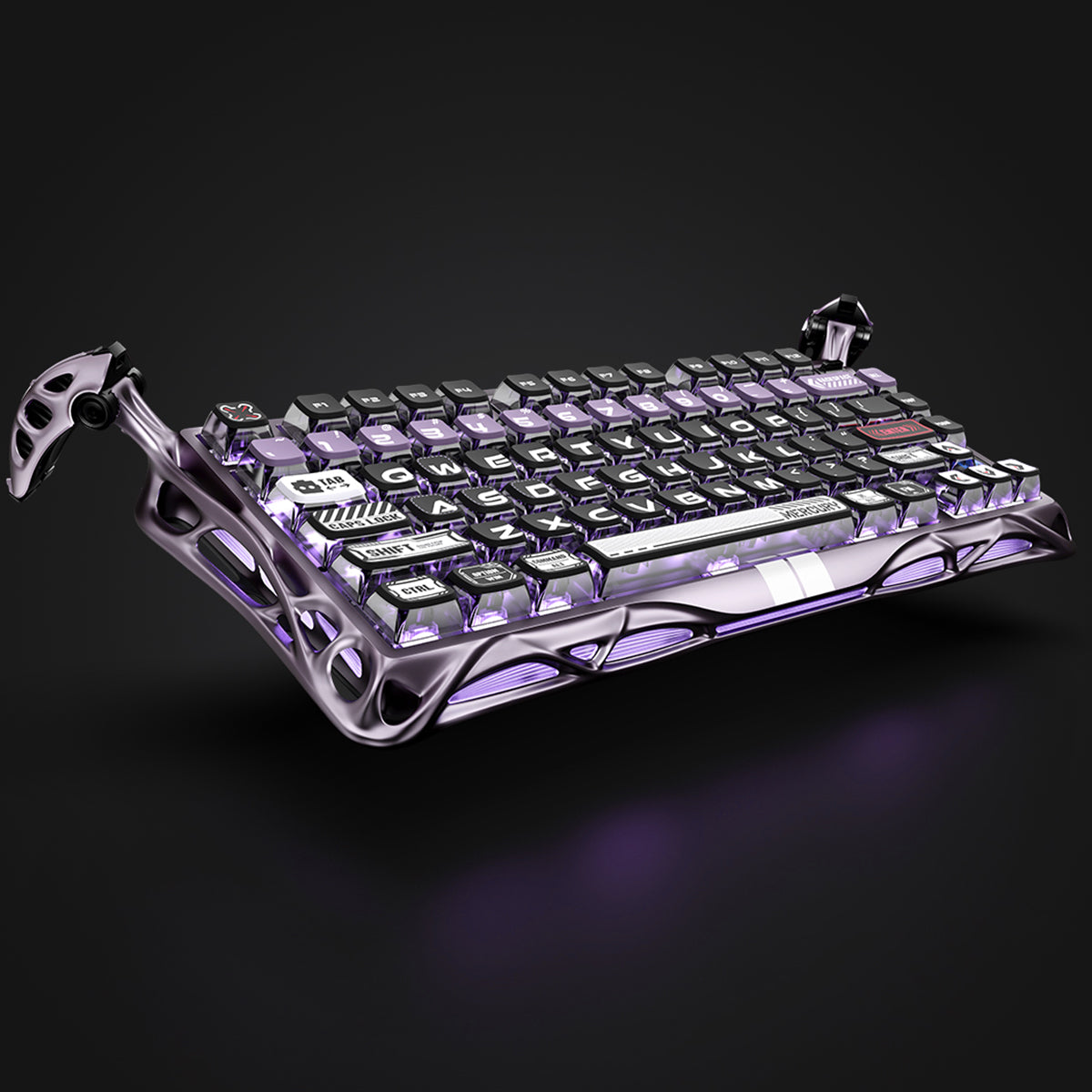 Mercury V75 Pro Gaming Keyboard - Iron Purple | Hall Effect Switches