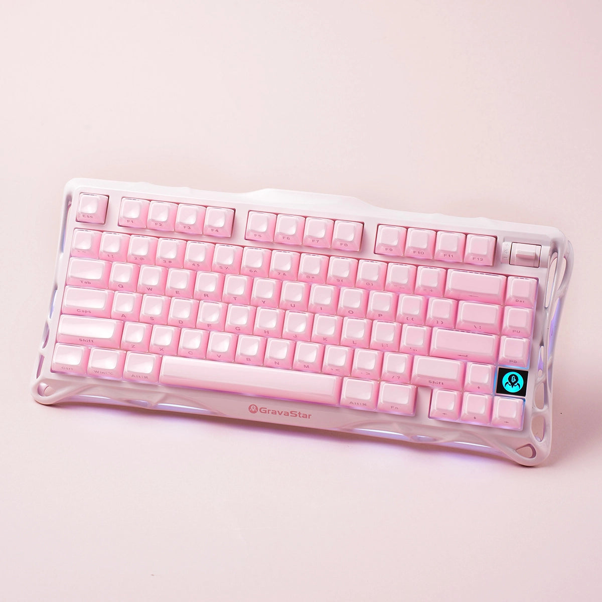Mercury K1 Gaming Keyboard - Sakura Pink | 75% Mechanical Keyboard Mercury K1 Gaming Keyboard - Sakura Pink | 75% Mechanical Keyboard
