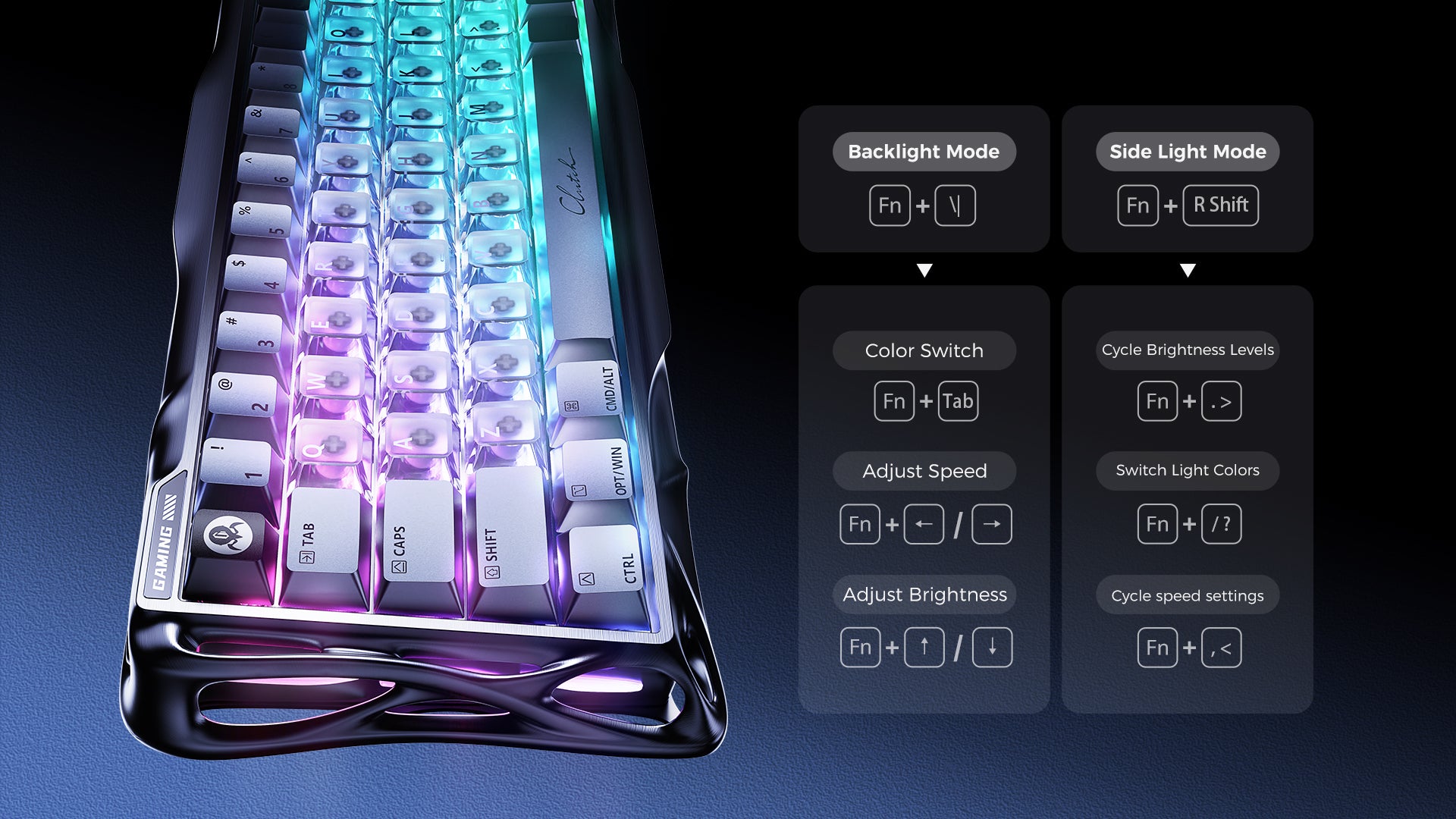 GravaStar Mercury V60 Pro Gaming Keyboard - 8kHz Magnetic Switch