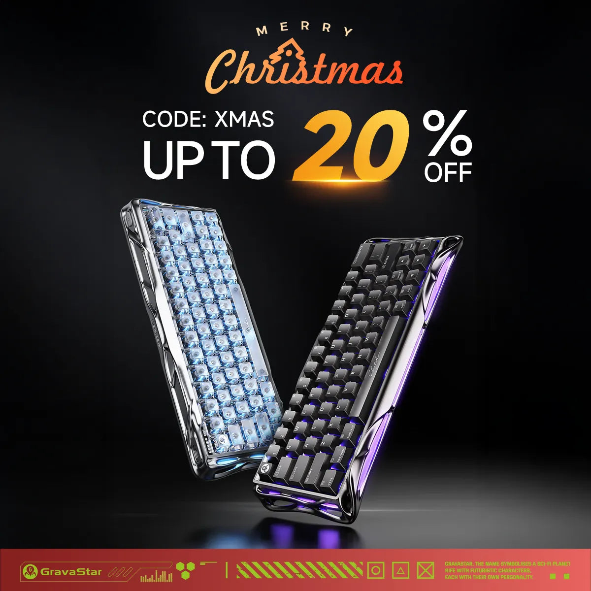 Mercury V60 Pro Deluxe Edition – Dual Keycap Gift Box Set (Pre-Order)