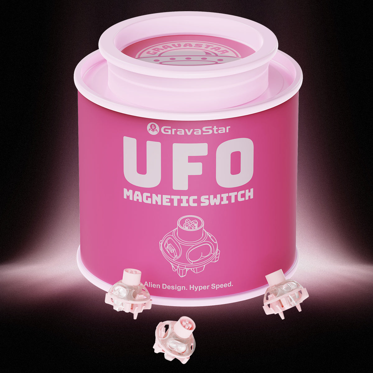 UFO Buttiful Magnetic Switch - Hall Effect Gaming Switches