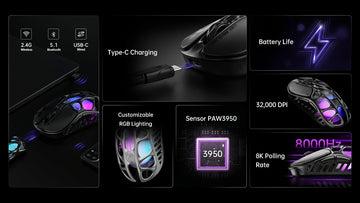 Mercury X Pro 8K Wireless Gaming Mouse