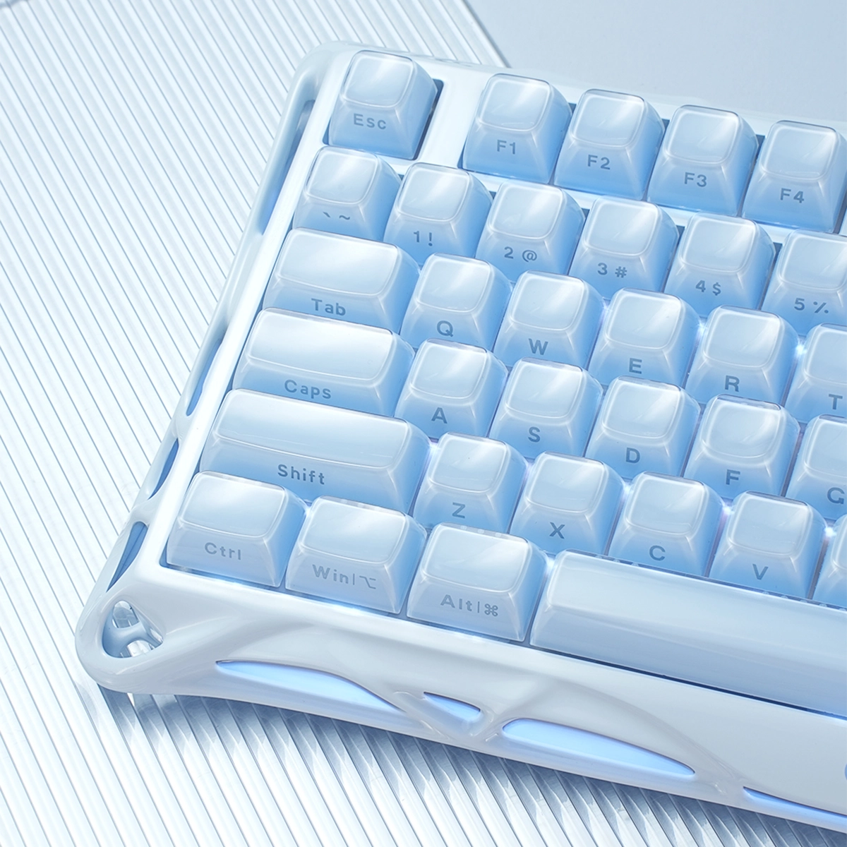 Mercury K1 Gaming Keyboard - Ice Blue Special Edition | 75% Mechanical Mercury K1 Gaming Keyboard - Ice Blue Special Edition | 75% Mechanical